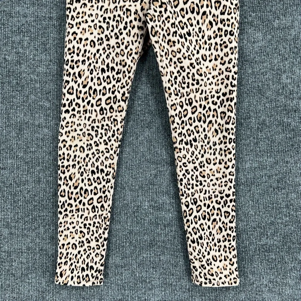 Gap Girls 7 Jeans Stretch Jeggings Leopard Print Skinny Adjustable Waist